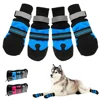 4 Uds zapatos impermeables de invierno para perros antideslizantes botas de nieve para mascotas Protector de patas cálido reflectante para perros medianos grandes para labrador, Husky ► Foto 1/6