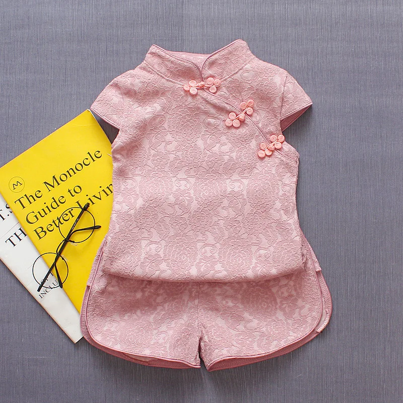 

Baby Girl Clothes Set for summer newborn girls elegant suit set 2019 new arrived infant toddler chinese style fashion outfits