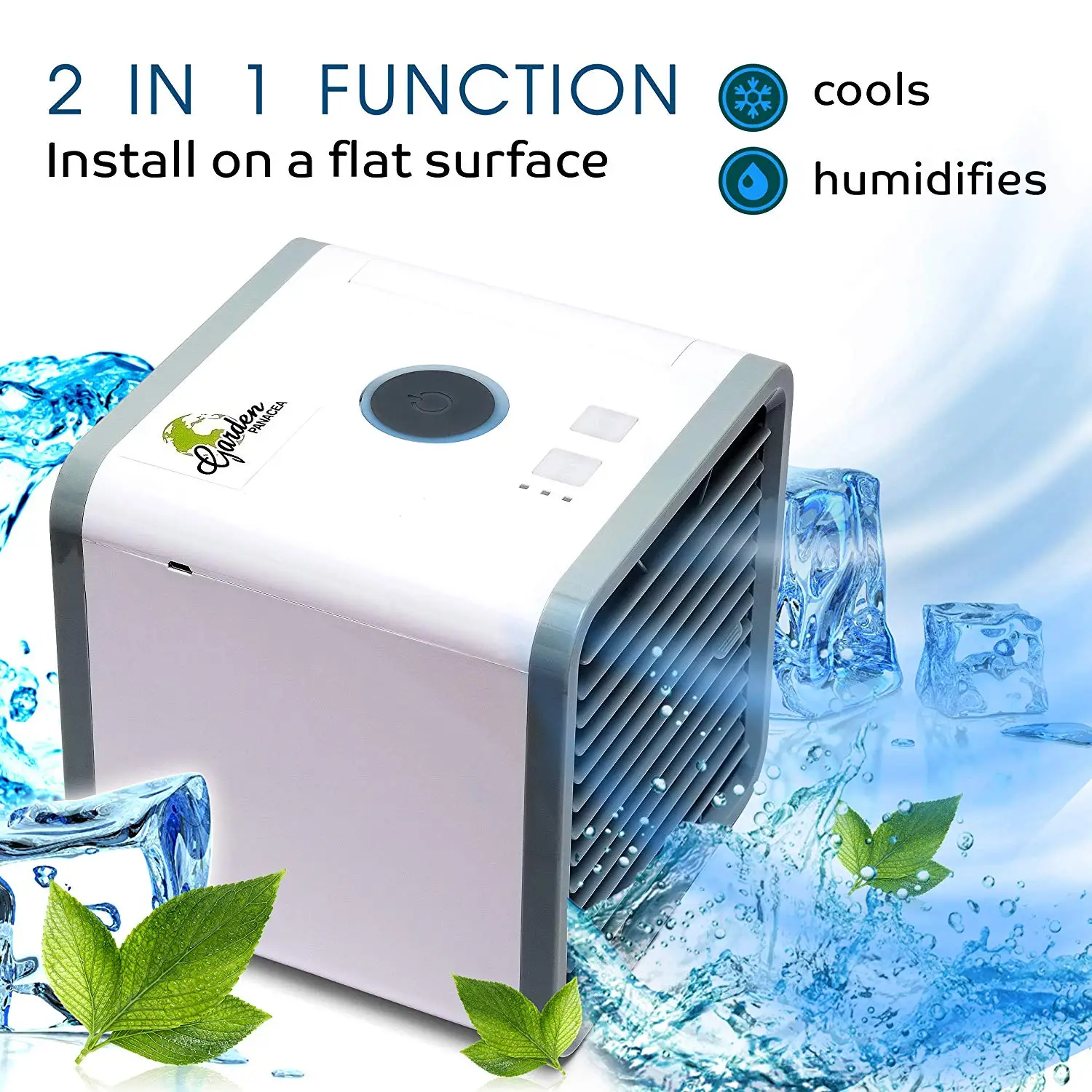 

USB Mini Portable Air Conditioner Humidifier Purifier 7 Colors Light Desktop Air Cooling Fan Air Cooler Fan for Office Home