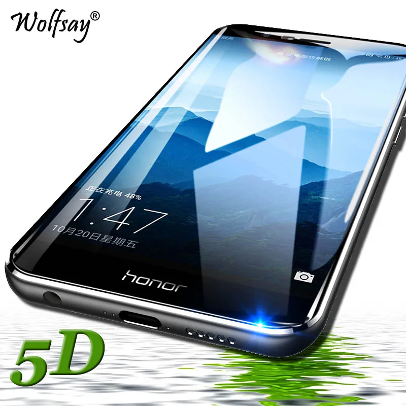 5D Curved Edge Tempered Glass Huawei Mate 10 Lite Screen Protector FOR Full Cover Film Nova 2i | Мобильные телефоны и