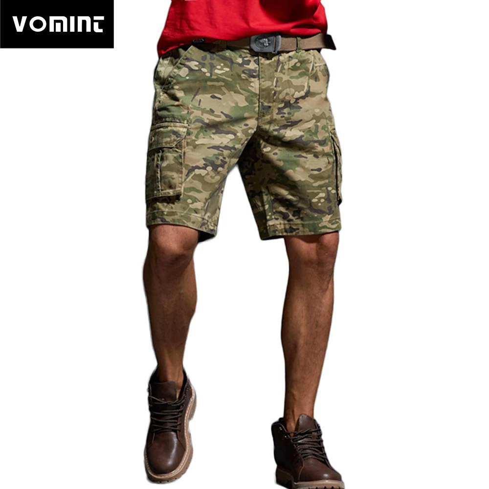 Vomint летний Для мужчин s шорты камуфляжные брюки-Карго короткие штаны модные Пять-часть брюки молодежи оснастки пляж Для Мужчин's верхняя одежда шорты