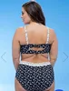 Bikini taille haute, ensemble deux pièces, maillot de bain Push-Up, imprimé à pois, grande taille, Tankini 4XL, vêtements de plage ► Photo 2/6
