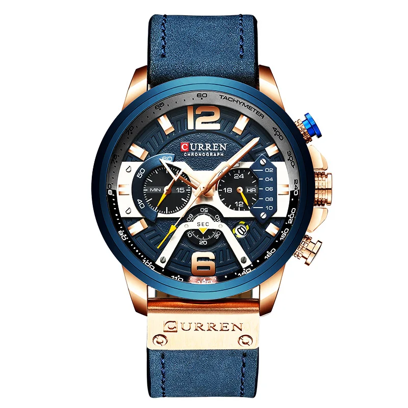 

Curren Quartz Military Watches Men Luxury Brand Casual Men's Watches Big Dial Man Watches Water Resistant Male Clock Wristwatch