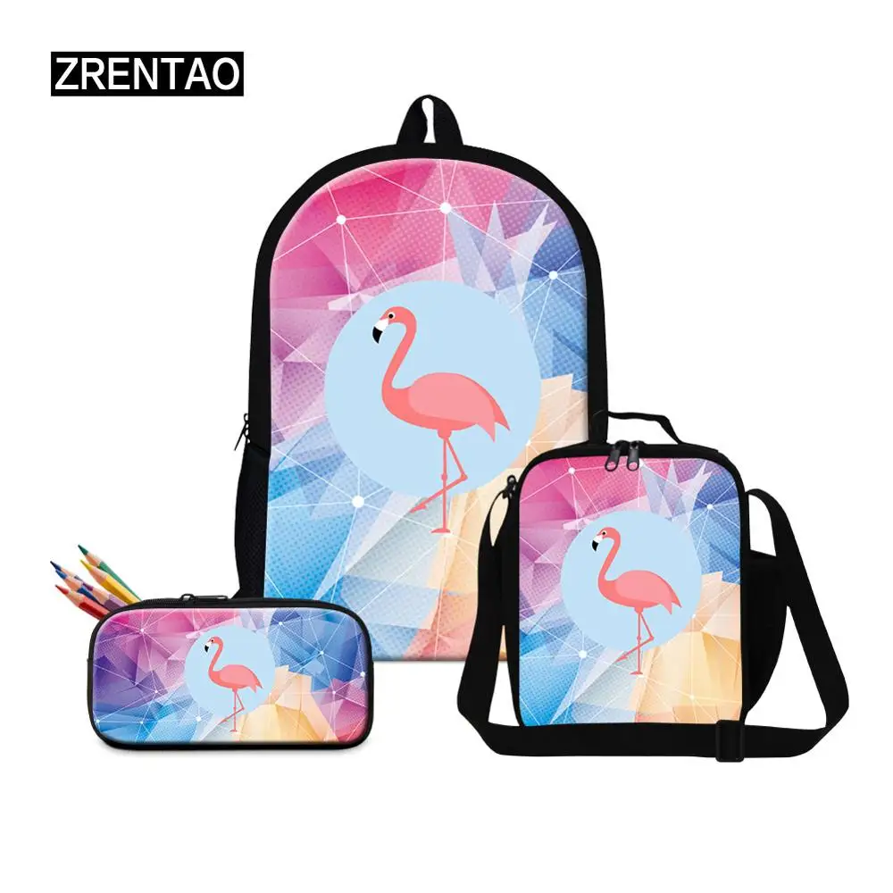 flamingo school rucksack sets