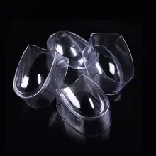 4 шт. банка для ногтей портативный удобный погружной контейнер во французском стиле Маникюрный Инструмент для дизайна ногтей с блестками