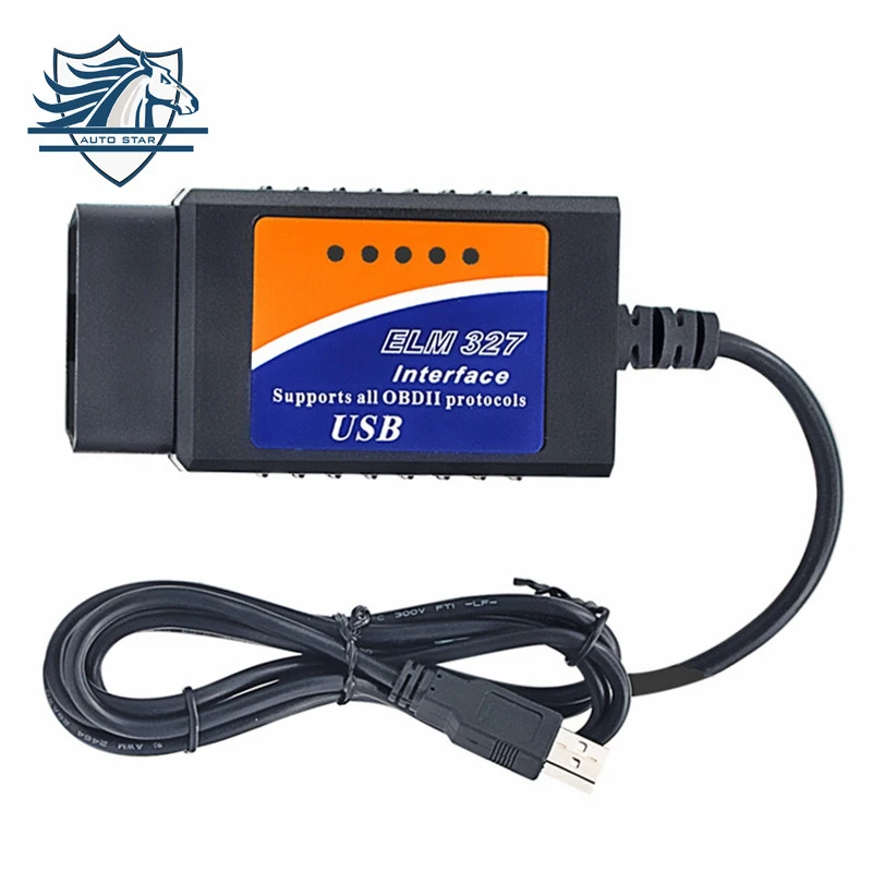 OBD/OBDII сканер ELM 327 USB V2.1 для Windows Автомобильный диагностический интерфейс