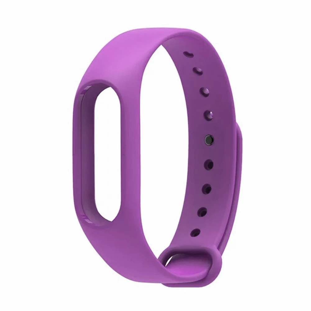 New Hot Selling Silicone For Xiaomi Mi Band 2 Miband Band2 Wristband Bracelet Strap - Цвет: purple