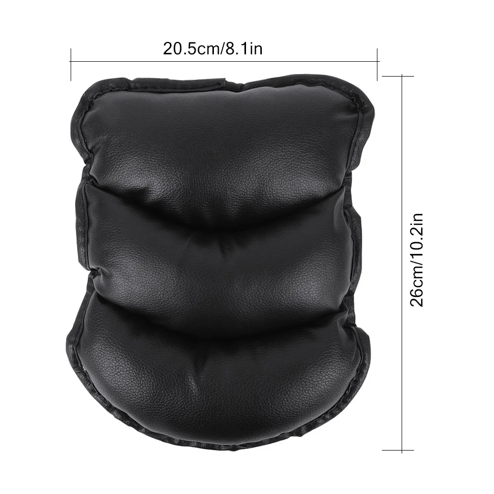 WHDZ Universal Car Seat Armrests Cover Auto Vehicle Center Console Arm Rest Seat Box Pad Protective Case Soft PU Mats Cushion (3)