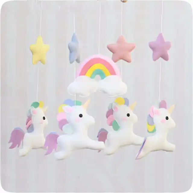 unicorn musical cot mobile
