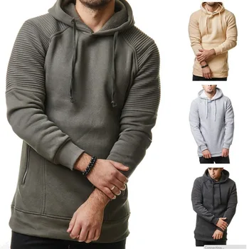 

Man Hoodies The New Men's Casual Sport Hoodies Triped Pleated 2018 New Arrival Autumn Winter Male Clothing Sweatshirts