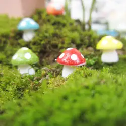 Мини красочная Смола шесть точка гриб микро экологический ландшафт бутылка DIY интимные аксессуары украшения модель наборы дети игрушечные