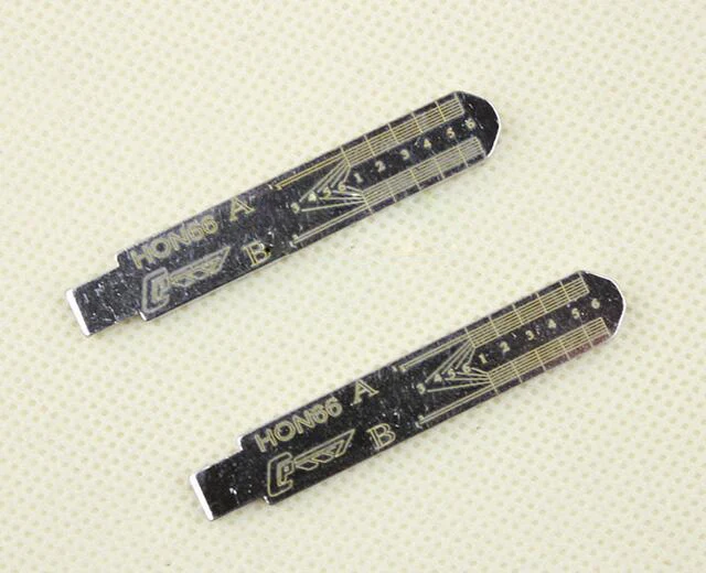 

HON66 Engraved Line Key Blade For Honda Acura BYD Great Wall Scale Shearing Teeth Cutting Key Blank 2 IN 1 (No 25)