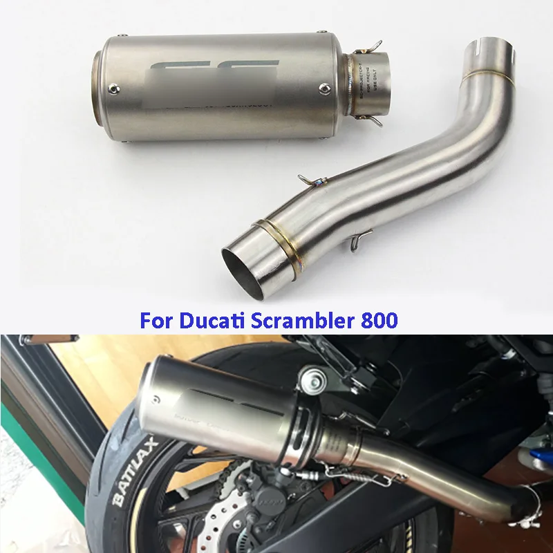 Slip on Scrambler 800 Motorcycle Exhaust Tip Silencer Pipe Exhaust