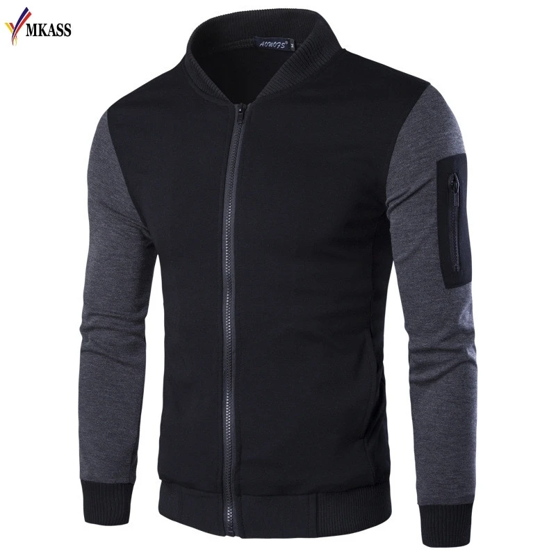 2018 Men Hoodies Patchwork Fashion Hoodies Men Jacket Coat Brand Sweatshirt Casual Cardigan Tracksuits sudadera hombre Size 3XL