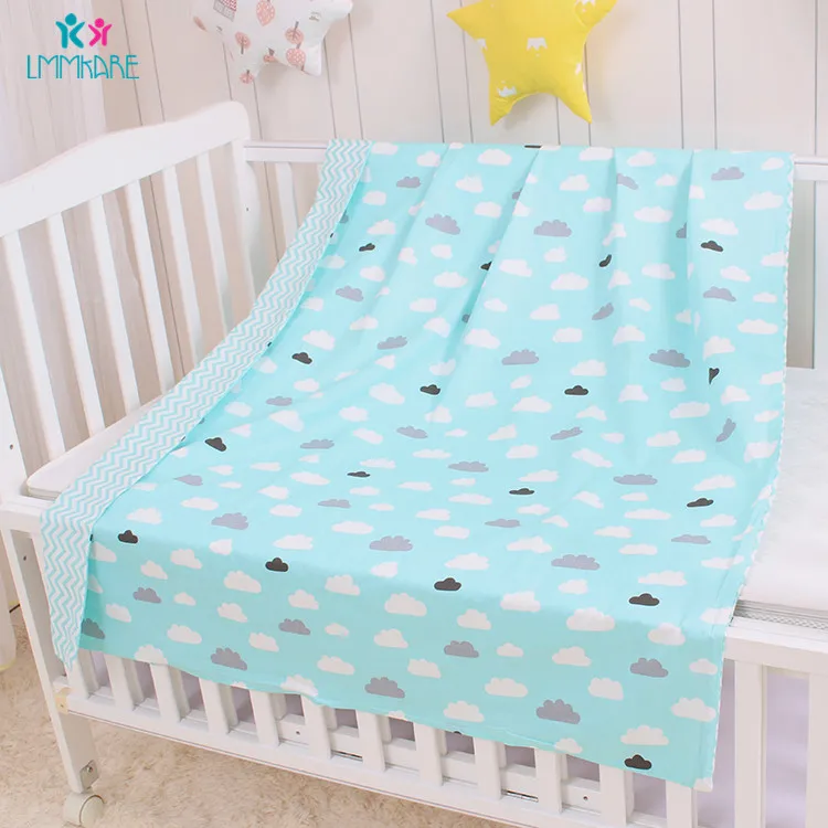 Одеяло для новорожденного ребенка, хлопковое мягкое детское постельное белье, одеяло, дышащее одеяло, покрывало с рисунком, детское одиночное пуховое одеяло