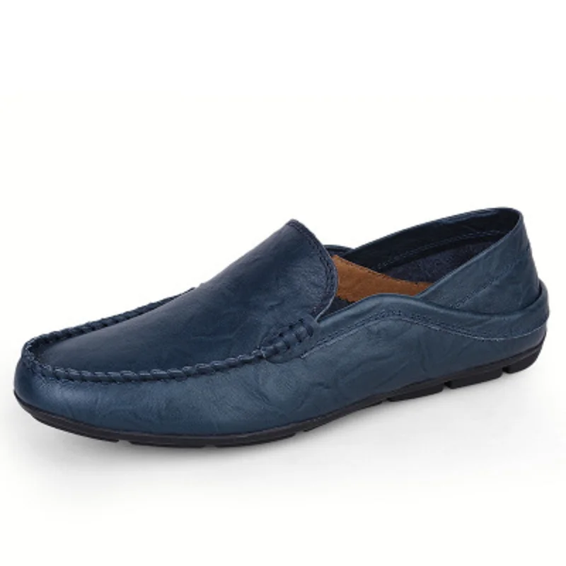 

Men Casual Shoes Slip On Casual Men Loafers Autumn Mens Moccasins Shoes Genuine Leather Men'S Flats Shoes New Big Size 37-46