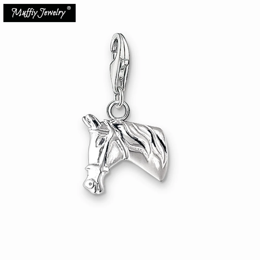 

Horse Head Charm Pendant,2018 Good Jewelry For Women Men,Trendy Fashion Gift In 925 Sterling Silver Fit Bag Bracelet--