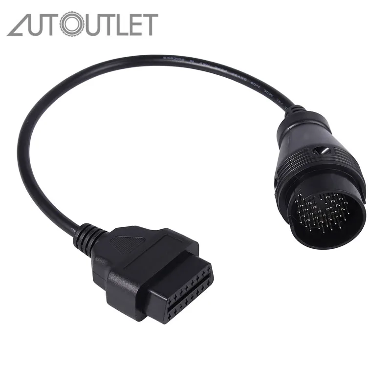 Autooutlet для Mercedes Benz адаптер 38Pin To 16Pin OBD2 диагностический инструмент соединительный кабель 38 pin to 16 pin Кабель-адаптер