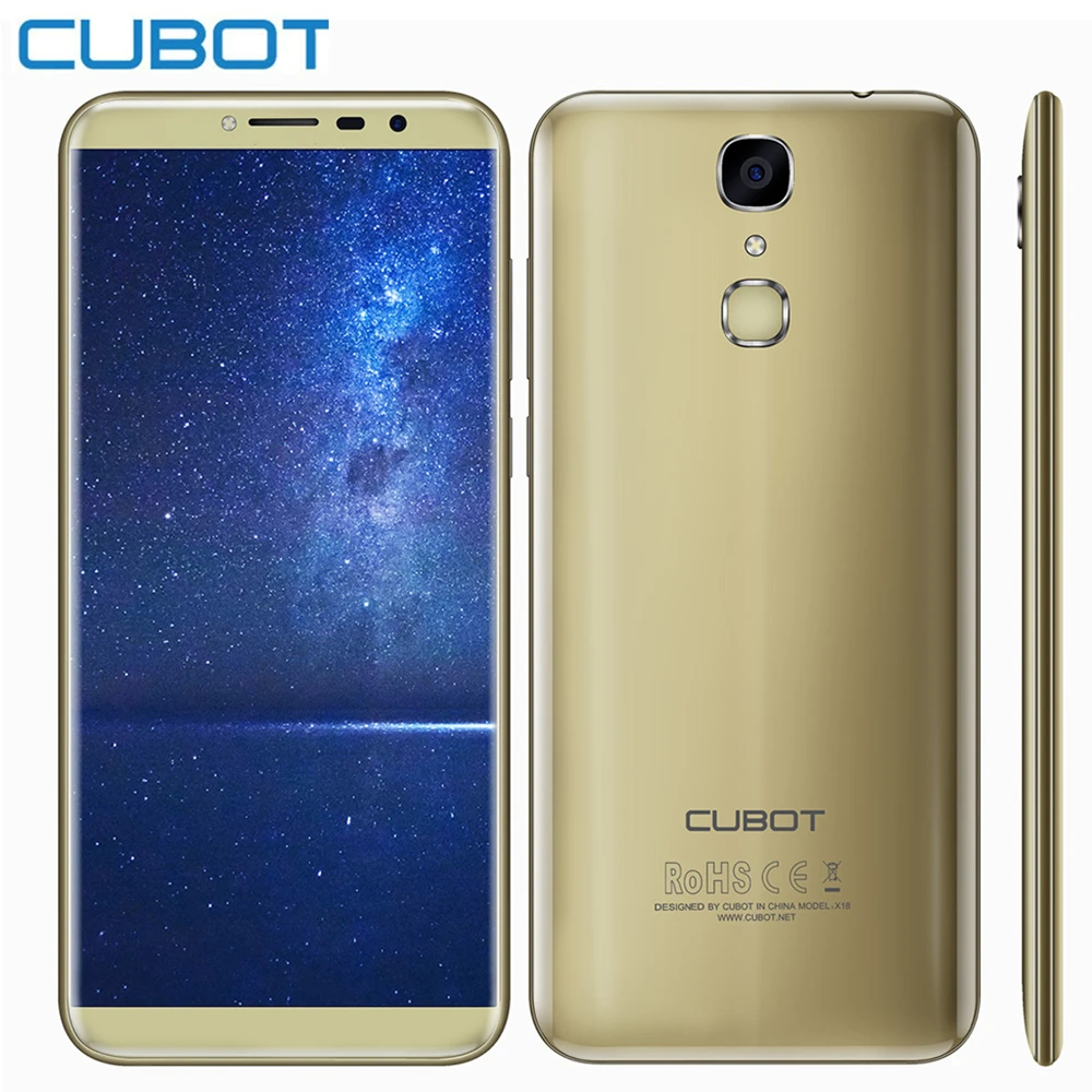 Newext Cubot X18 5 7 ''HD ips Android 0 4G мобильный телефон 4 ядра 3 ГБ + 32 13MP 8MP смартфон с двумя