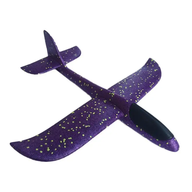 36cm Hand Throw Lighting Up Flying Glider Plane Glow In