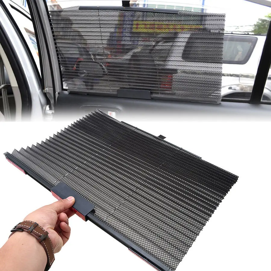 Universal 1PCS Black font b Car b font Side Window Sun Shade Mesh Cover Visor Shield