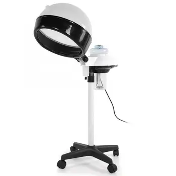 

Salon Spa Hair Steamer Rolling Stand Hooded Hair Coloring Perming Conditioning Steamer Styling Tools