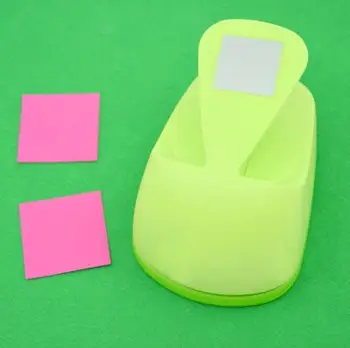 

free shipping 3"(7.6cm) square shape EVA foam save power craft punch DIY puncher greeting card puncher Scrapbook puncher