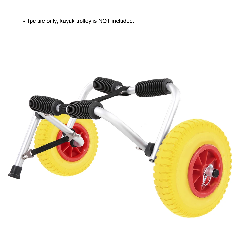 

1pc 8" / 10" Outdoor Water Sports Wheel Puncture-proof Tire Wheel for Kayak Canoe Trolley Cart Replacement Tire Wheel