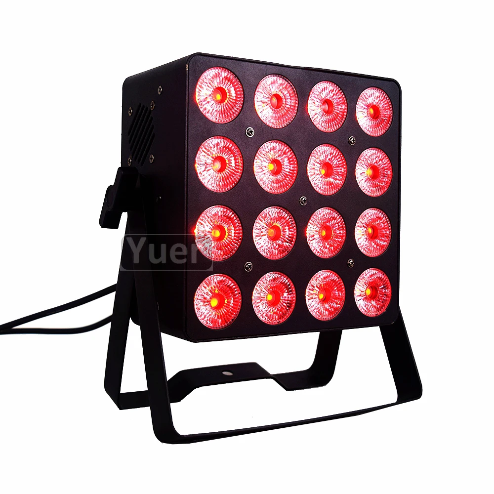 Высокомощный светодиодный светильник Par 16x18 Вт RGBWA UV 6 в 1 с эффектом стирки s DMX512 6/10