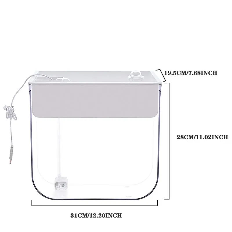 Крытая рыба растительный симбиоз посадка автоматический полив цветочный горшок аквариумный бак кислородный насос бесзагрязняющий контейнер для рыбы