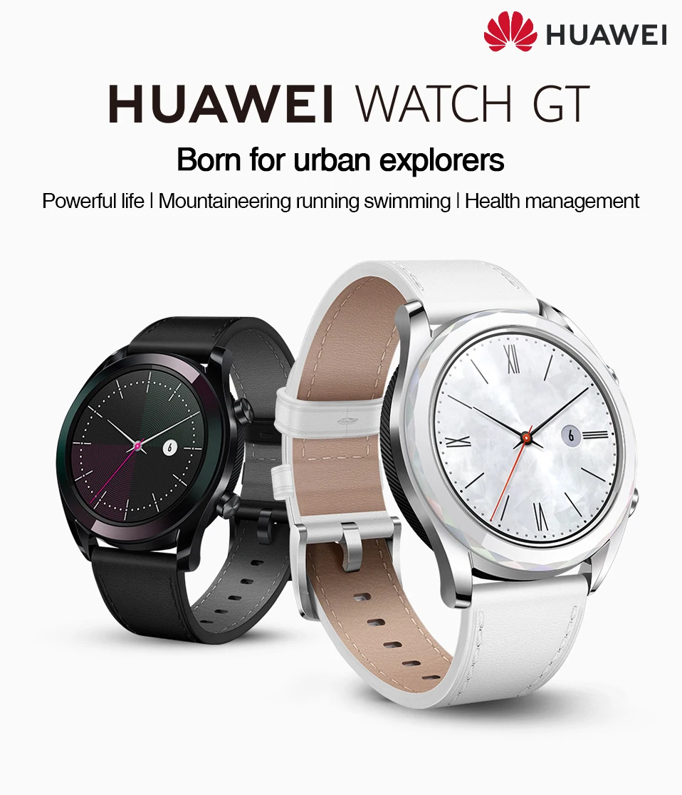 Новые оригинальные часы huawei GT уличные умные часы gps 1,39 'AMOLED экран плавание Бег Велоспорт фитнес трекер научный тренер