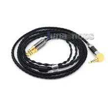 LN006425 Black Silver Plated XLR 2 5mm 4 4mm 3 5mm 8 Core Headphone Earphone Cable For Onkyo A800