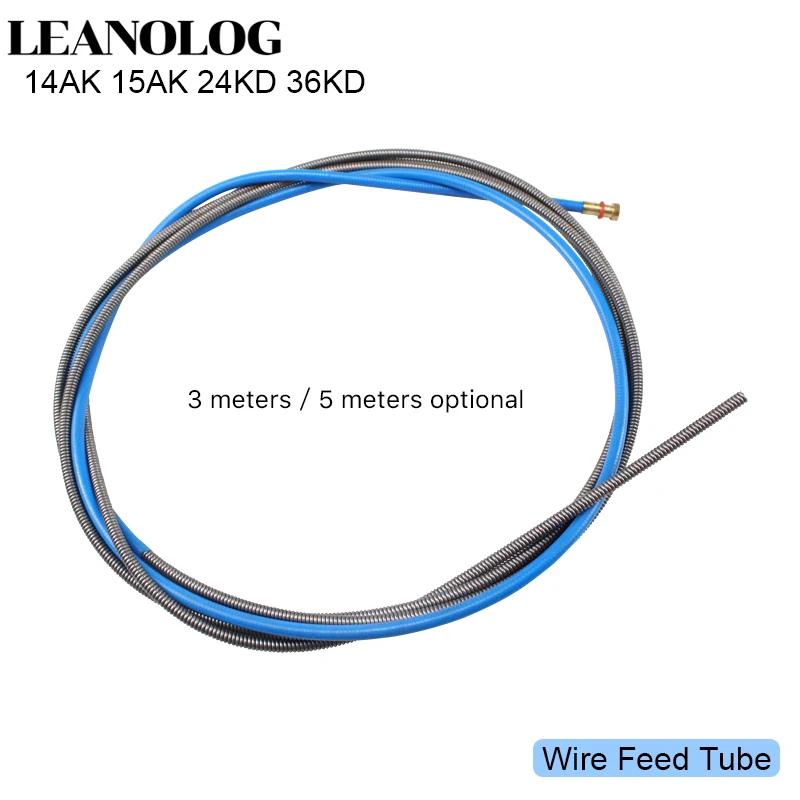 

1pcs Binzel 14K 15AK 24KD 36KD Torch/Gun Consumables 3M 5M MIG Wire Feed Tube for the MIG Welding Machine