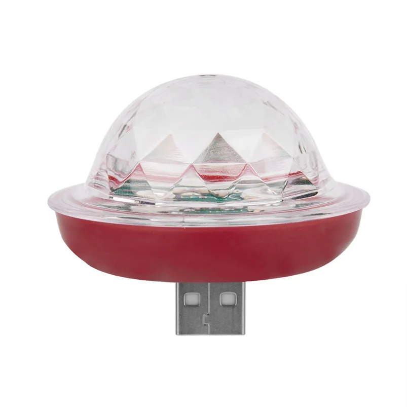  USB Mini LED RGB Disco Stage Light Party Club DJ KTV Xmas Magic Phone Crystal Magic Ball Lamp Luces Led Decoracion 40JUL159