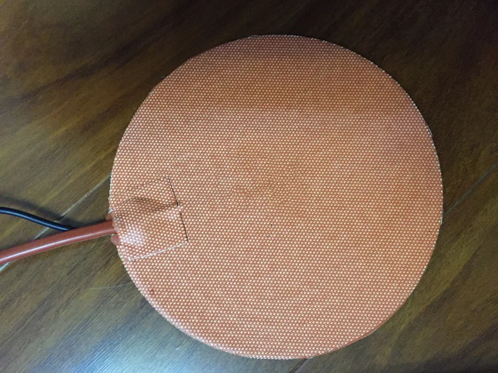 

Silicone riscaldatore letto/pad riscaldamento pad 315mm 12 v 200w heating element for Resin mould preheating