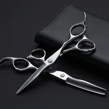 Профессиональные Япония 440c сталь 6 ''ножницы для волос стрижка истончение Парикмахерская makas ножницы для резки Парикмахерские ножницы набор