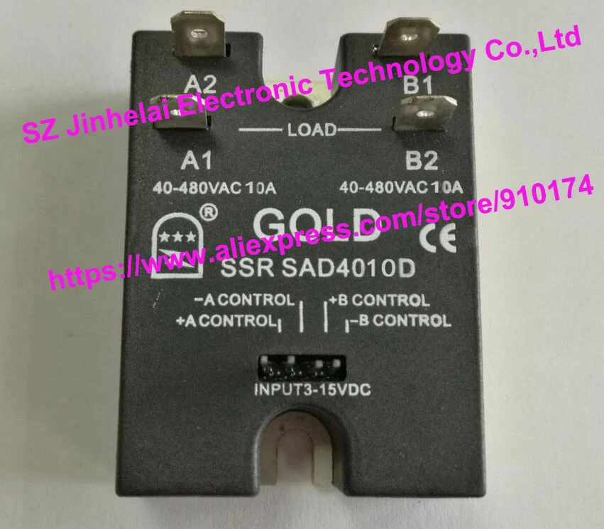 

New and original SAD4010D GOLD Solid state relay 40-480VAC 10A