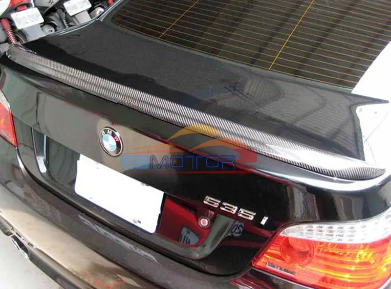 Real Carbon Fiber M5 Style Rear Trunk boot lip Spoiler Fit For BMW E60 5-SERIES 528i 535i 525i 530i 550i 545i 04-10