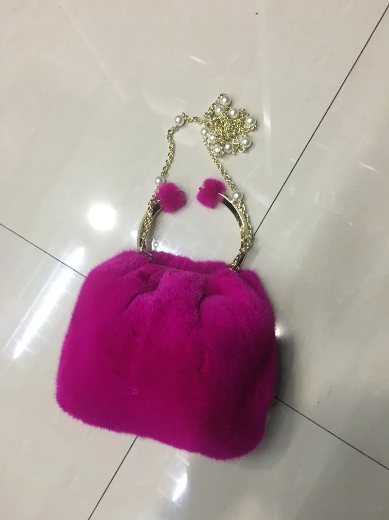 100% natural mink fur handbag (7)