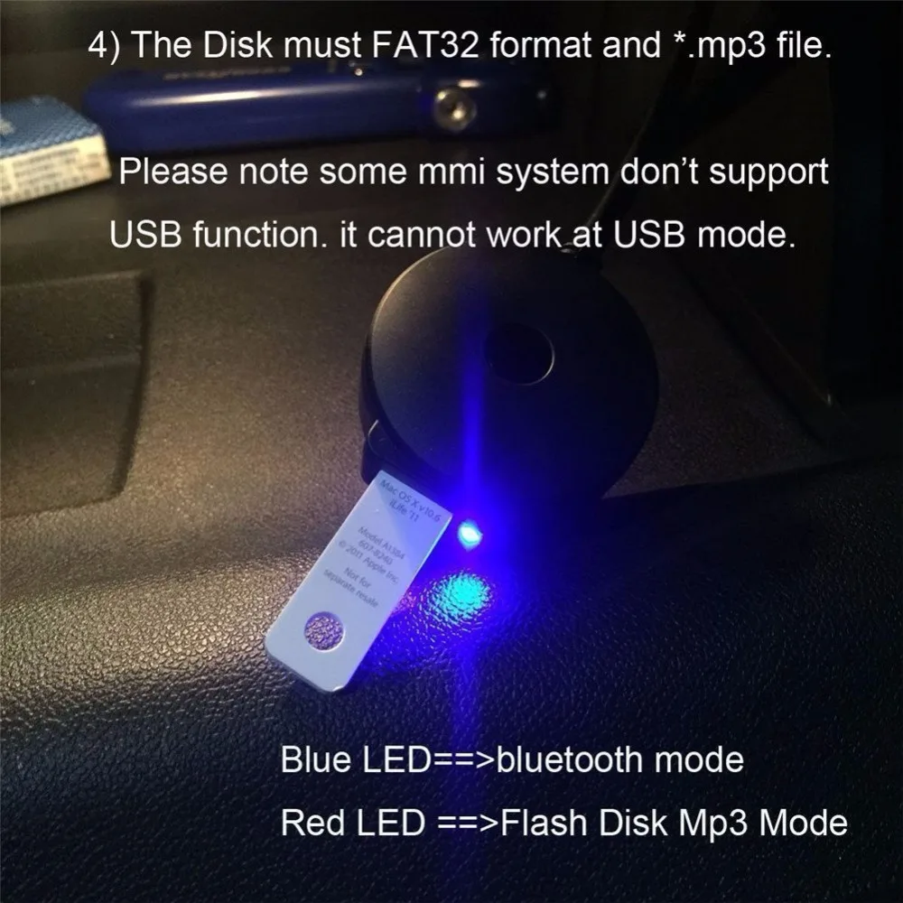 USB Женский Bluetooth музыкальный адаптер 4,0 к MMI 2G AMI MDI аудио кабель+ USB кабель для Audi A3 A4 A5 A6 A8 Q7 S4 серии Volkswagen