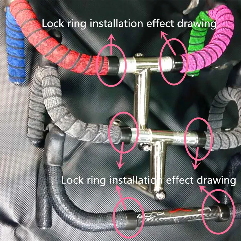 Уникальный дизайн руля велосипеда ленты замок обода удобные велосипедные ленты дорожный руль лента замок Кольцо