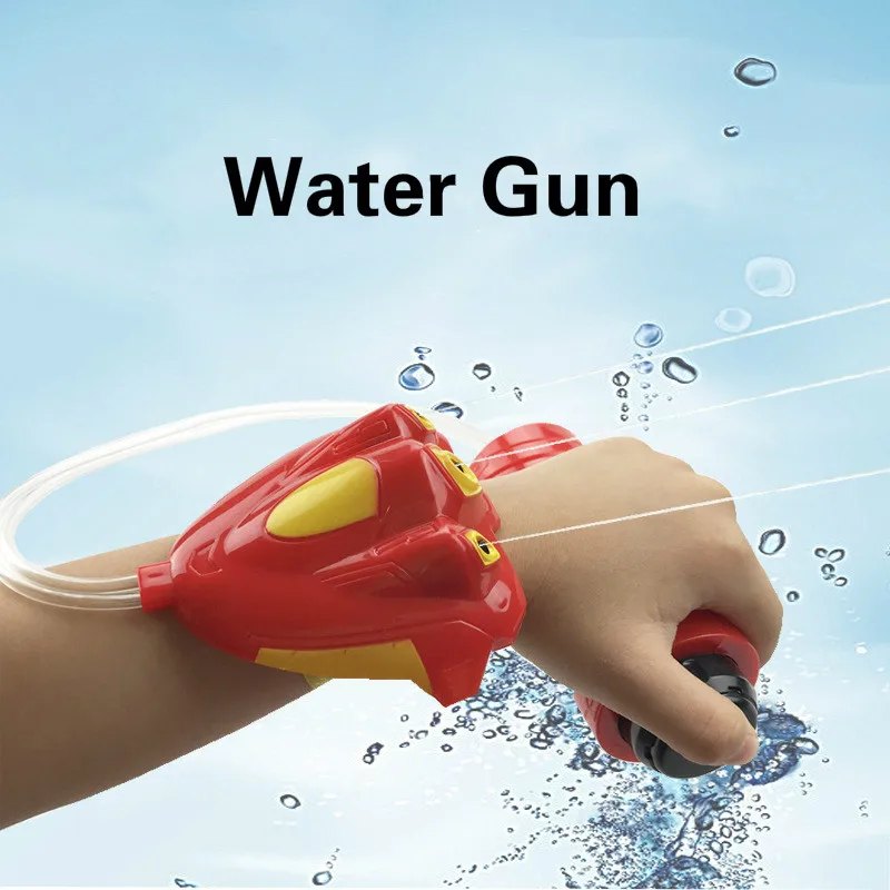 Детский открытый пляжный игровой водный игрушечный летний детский водяной пистолет на запястье ручной водяной пистолет