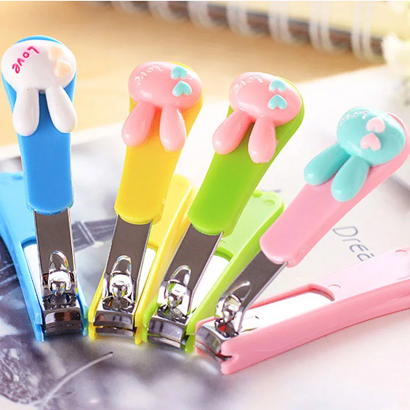 Baby Nail Care Infant Nail Clippers Baby Finger Trimmer Scissors Kids Children adults Healthcare Cartoon Rabbit Nail Care Tools