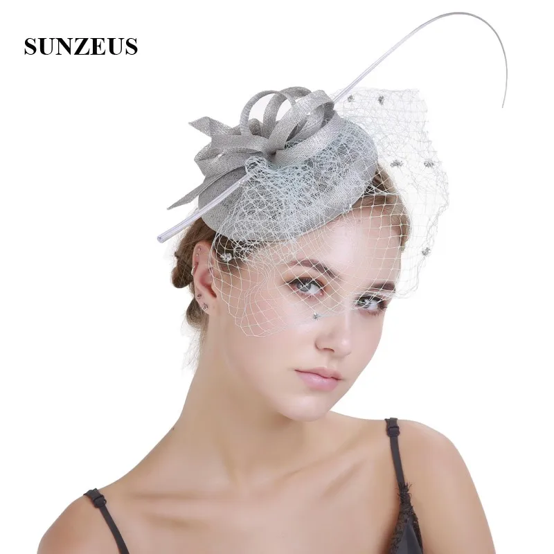 Fascinators свадебные шляпа с лица вуаль изящные свадебные аксессуары для волос белье Цветы Для женщин вечерние Шапки chapeu casamento SH56