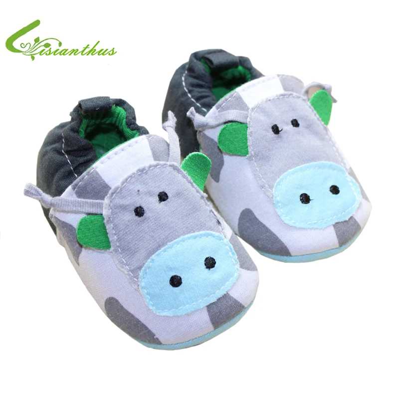 Cute Cow Design Baby boy Girl Shoes Soft Sole Infant First Walkers Toddlers Fashion Slip on