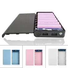 18650 Power Bank Shell Dual USB Output Mobile Power Case Module DIY Kit External Battery Charger Box Housing