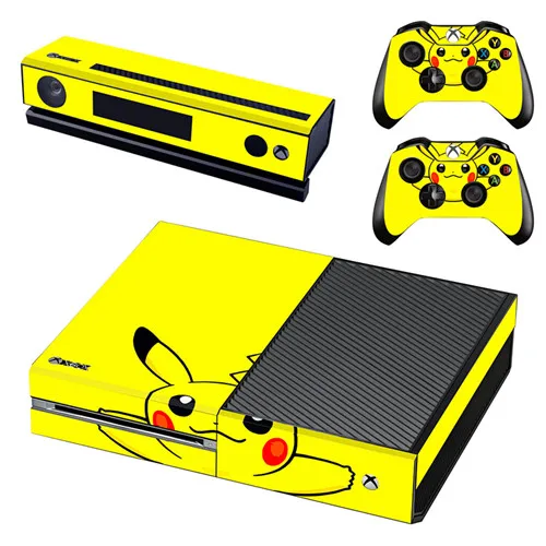 Покемон го Пикачу кожи наклейка для Microsoft Xbox One консоли и 2 контроллера для Xbox One скины стикеры s винил - Цвет: GSTM0707