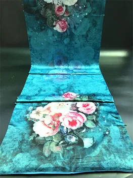 

172x50cm SILK Lycra FABRIC 30%Natural Silk+70%Lycra Fashion Fabrics Dress Silk Print Fabric HF23