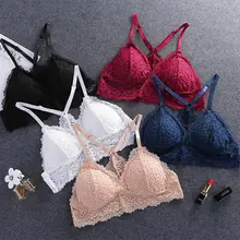 Black Red Lace Bra Women Plus Size Bralette Padded Seamless Bra Female Sexy Cut Out Top Wireless Push Up Bras for Women Black Red Lace Bra Women Plus Size Bralette Padded Seamless Bra Female Sexy Cut Out Top Wireless Push Up Bras for Women