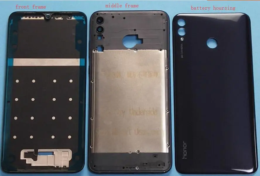 Сменные детали для huawei HONOR 8X MAX панель корпуса с рамкой средней рамы ЖК-дисплей